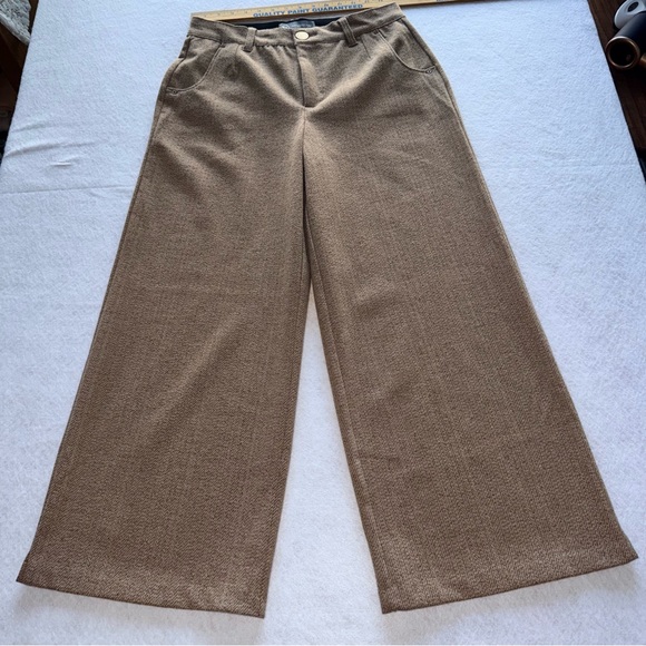 Wit & Wisdom Whitney Ab Solution Slimming Wide Leg Herringbone Pants - 8P - Picture 5 of 16